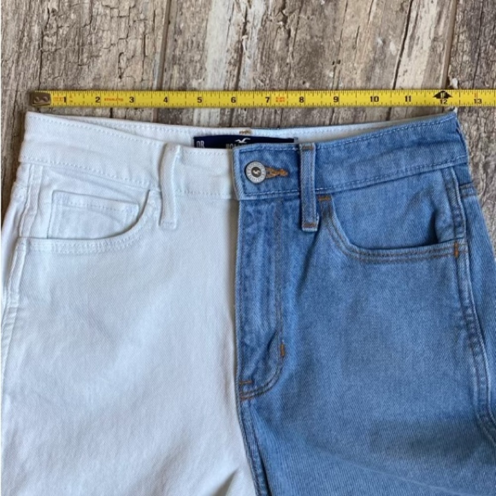 Two-Tone Ultra High Rise Mom Jeans - Picture 7 of 9
